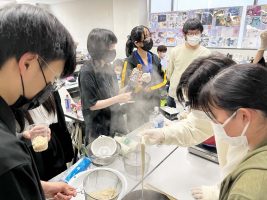 学園祭準備中～そうめんパーティー😋～