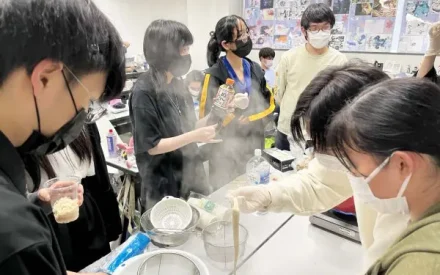 学園祭準備中～そうめんパーティー😋～