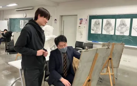 👩‍🎨デッサン授業の様子👨‍🎨