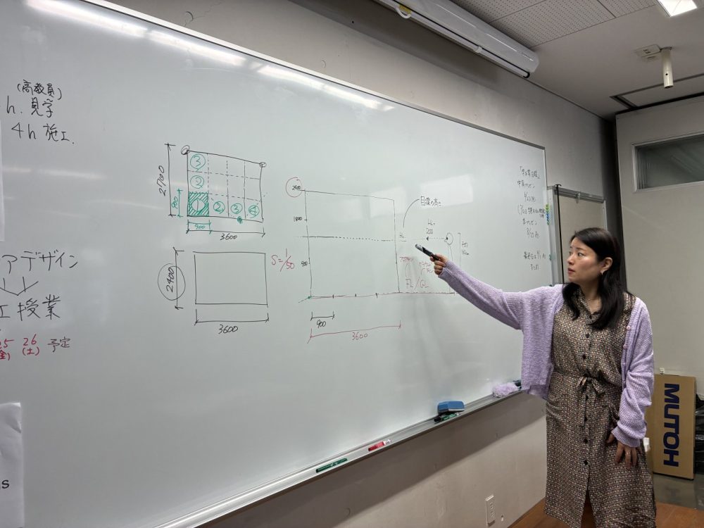 ”「建築美術」ではパースの練習 ”