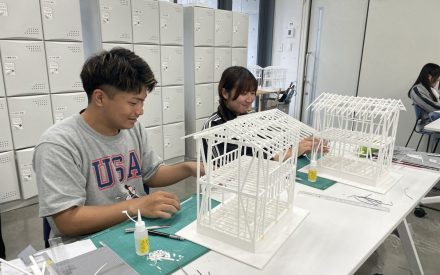 建築模型で学ぶ！～在来軸組模型完成～