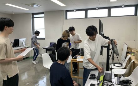 大学園祭に向けてリハーサル「ぷよぷよ体験会」