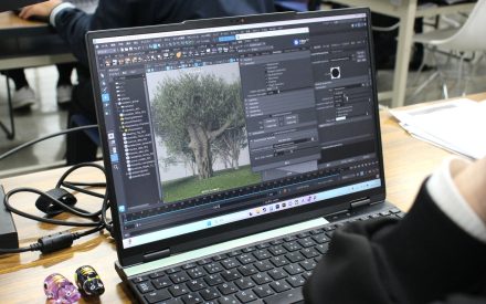 授業の様子　背景制作＆コンポジット編